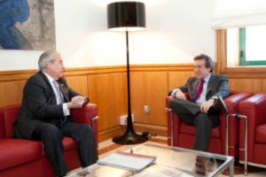 El presidente del Consejo de Cuentas y el concejero de la Presidencia de la Junta